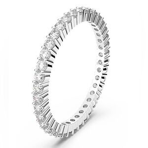 Swarovski Matrix Vittore ring Round cut, Silver-tone finish! Size: 58 / US 8.5